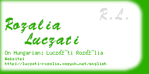 rozalia luczati business card